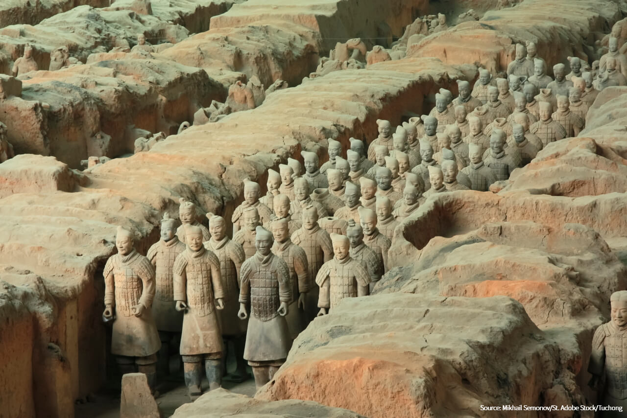 the Terracotta Warriors