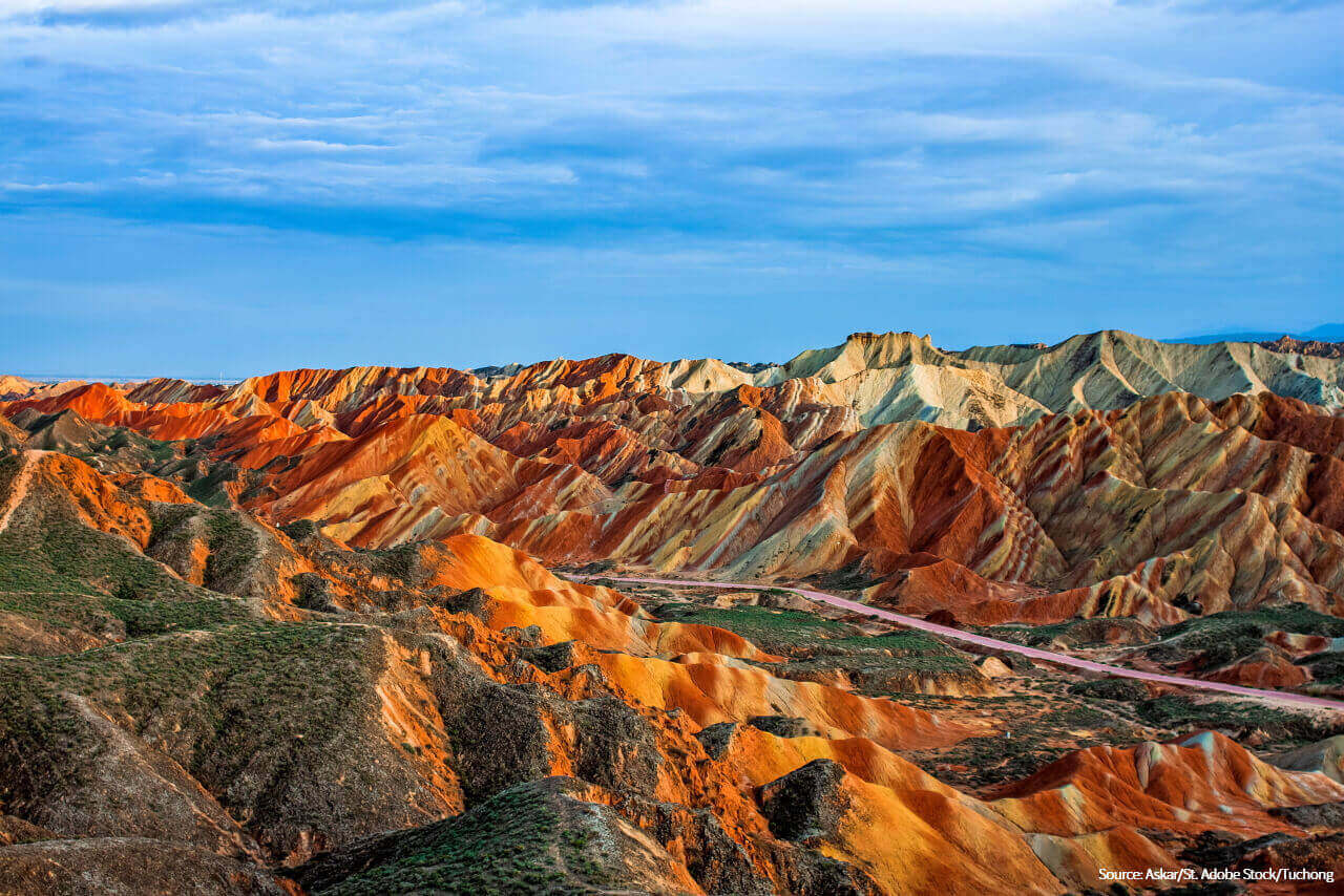 Zhangye Rainbow Mountain