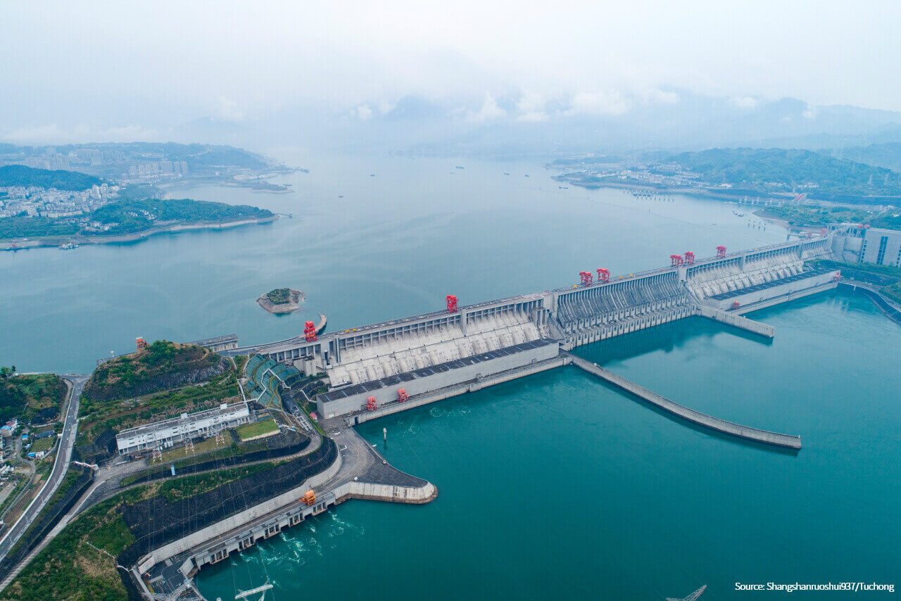 the Three-Gorge Dam